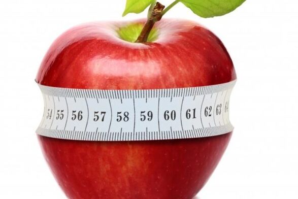 Apple - nëtzlech Liewensmëttel fir Gewiichtsverloscht